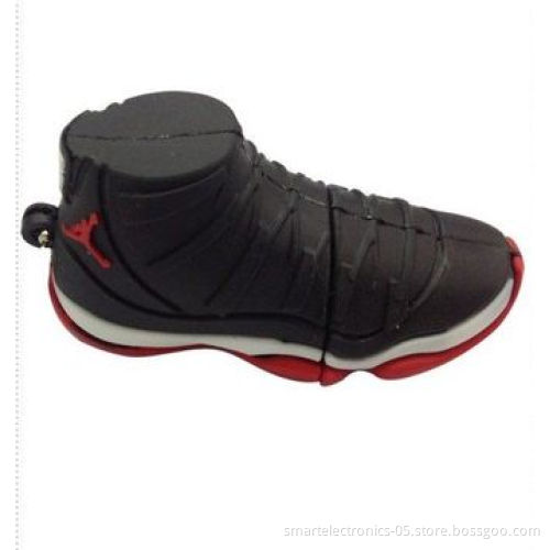 Shoes USB Flash Drive/Customized Package/Printing, 3-year Warranty, 64MB-128GB/Grade A, MOQ of 50pcs